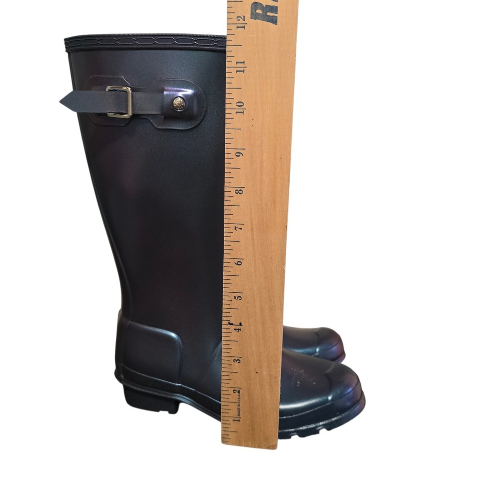 Hunter Original Kids‎ Nebula Rain Boots Iridescent Purple Blue Waterproof Size 2 - Picture 7 of 7